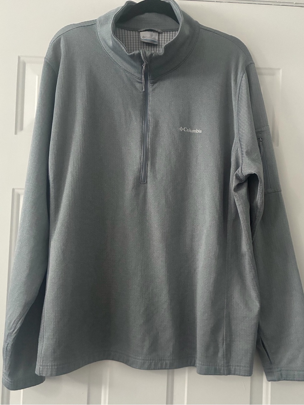 Columbia Men's Slate Gray Quarter-Zip Fleece Pullover